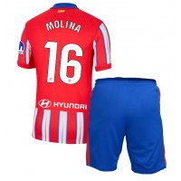 Atletico Madrid Nahuel Molina #16 Hemmaställ Barn 2024-25 Korta ärmar (+ Korta byxor)